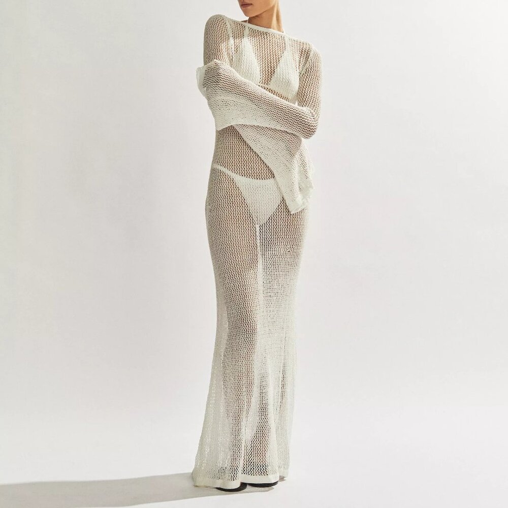 One Mile - Savannah Cream Maxi Dress